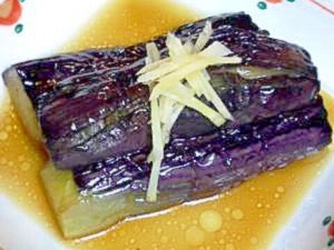 冷めてもおいしい　《揚げ茄子の煮びたし》